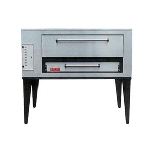 Marsal 65" Gas Stainless Steel Single Deck Pizza Oven - 95k BTU - SD-1048