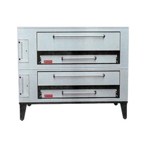 Marsal 80" Gas Stainless Steel Double Deck Pizza Oven - 260k BTU - SD-1060/SD-660
