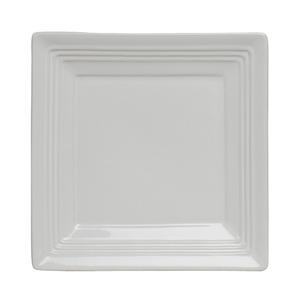 Tuxton China Inc Concentrix 8-1/2in White Ceramic Square Plate - 1dz - CWH-0845 
