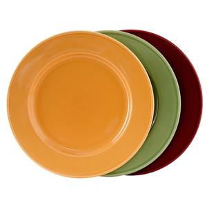 Tuxton China Inc DuraTux 7-1/2" Assorted Ceramic Round Plates - 3 Doz - DYA-074