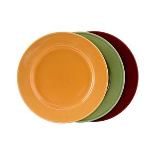 Tuxton China Inc DuraTux 11-1/4in Assorted Ceramic Round Plates - 1dz - DYA-112 