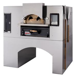 Marsal 62.5" Wave Brick Lined Double Deck Gas Flame Pizza Oven - WF-60/MB60 STKD