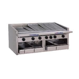 Bakers Pride 48" Standard Profile Countertop Radiant Gas Charbroiler - C-48RS-C