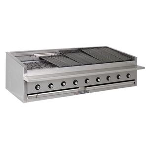 Bakers Pride 72" Low Profile Countertop Radiant Gas Charbroiler - L-72RS-C