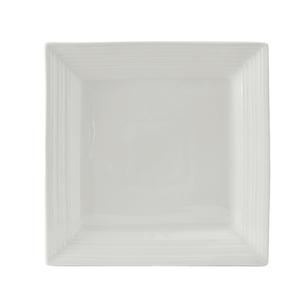Tuxton China Inc Pacifica 8-1/2in Porcelain White Square Plate - 1dz - FPH-0845 