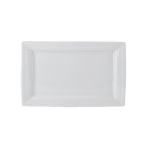 Tuxton China Inc Pacifica 11in x 6-7/8in Porcelain White Rectangle Plate -1dz - FPH-110B 