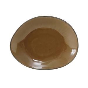 Tuxton China Inc Artisan 8-3/8in x 6-7/8in Mojave Ceramic Ellipse Plate - 1dz - GAJ-650 
