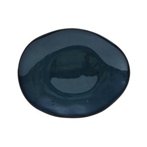 Tuxton China Inc Artisan 12in x 9-3/4 Night Sky Ceramic Ellipse Plate - 1dz - GAN-652 