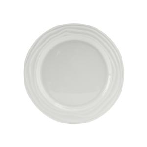 Tuxton China Inc Sandbar 10-1/2in Porcelain White Round Plate - 1dz - GDP-006 
