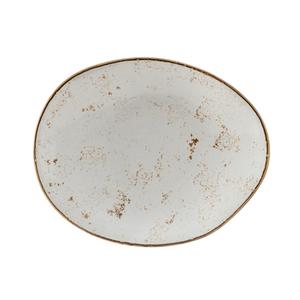 Tuxton China Inc Artisan Geode 8-3/8in x 6-7/8in Agave Ellipse Plate - 1dz - GGA-650 