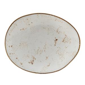 Tuxton China Inc Artisan Geode 10in x 8-1/4in Agave Ellipse Plate - 1dz - GGA-651 