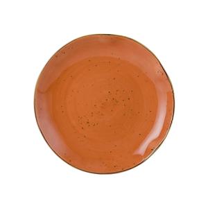 Tuxton China Inc Artisan Geode 10-1/4in Coral Porcelain Round Plate - 1dz - GGC-006 