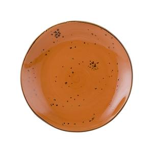 Tuxton China Inc Artisan Geode 11-5/8in Coral Porcelain Round Plate - 1dz - GGC-008 