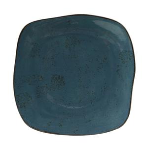 Tuxton China Inc Artisan Geode 9" Azure Porcelain Square Plate - 1 Doz - GGE-501