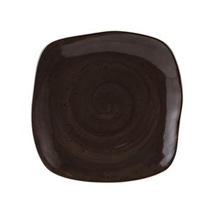 Tuxton China Inc Artisan Geode 11" Mushroom Porcelain Square Plate - 1 Doz - GGM-502