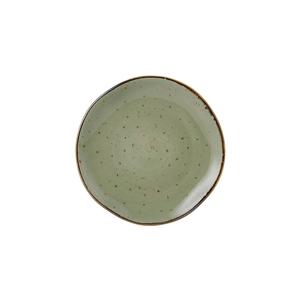 Tuxton China Inc Artisan Geode 6-1/2in Olive Porcelain Round Plate - 2dz - GGO-002 