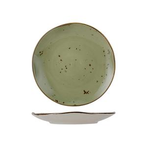 Tuxton China Inc Artisan Geode 9in Olive Porcelain Round Plate - 2dz - GGO-005 
