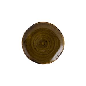 Tuxton China Inc Artisan Geode 6-1/2in Walnut Porcelain Round Plate - 2dz - GGW-002 