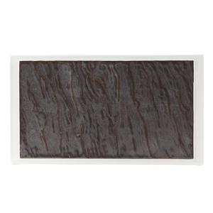 Tuxton China Inc Kona 10in x 5.5in Lava/Porcelain White Rectangle Plate - 6 EA - GKP-551 