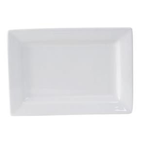 Tuxton China Inc Santorini 8in x 5-1/2in Porcelain White Rectangle Plate - 1dz - GSP-550 
