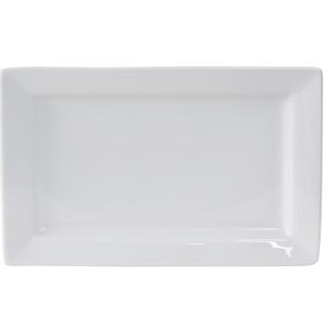 Tuxton China Inc Santorini 11in x 7in Porcelain White Rectangular Plate - 1dz - GSP-551 