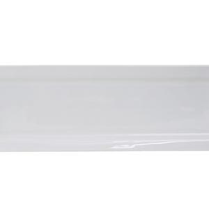 Tuxton China Inc Santorini 16in x 5.5in Porcelain White Rectangle Plate - 1dz - GSP-553 