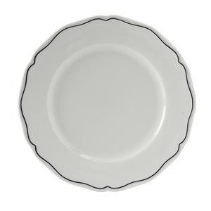 Tuxton China Inc Charleston 12.25" Porcelain White Blue Band Plate -1 Dz - SBA-122
