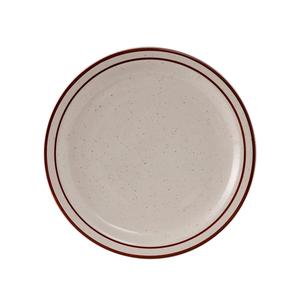 Tuxton China Inc Bahamas 7-1/4in Amr White/Eggshell Brown Speckle Round Plate - TBS-007 