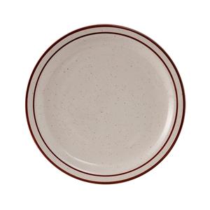 Tuxton China Inc Bahamas 8-1/8in Amr White/Eggshell Brown Speckle Plate - TBS-022 