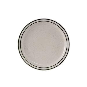Tuxton China Inc Emerald 6-1/2in Amr White/Eggshell Green Speckle Plate - 3dz - TES-006 