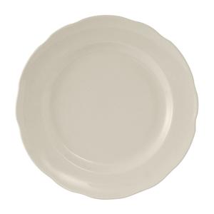 Tuxton China Inc Shell 9-5/8in Amr White/Eggshell Ceramic Round Plate - 2dz - TSC-009 