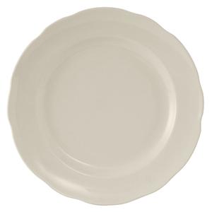 Tuxton China Inc Shell 10-7/8in Amr White/Eggshell Ceramic Round Plate - 1dz - TSC-016 