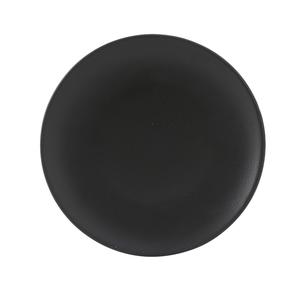 Tuxton China Inc Zion 6-1/2in Matte Black Porcelain Round Coupe Plate - 3dz - VBA-064 