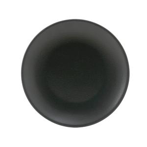 Tuxton China Inc Zion 7-1/8in Matte Black Porcelain Round Coupe Plate - 3dz - VBA-071 