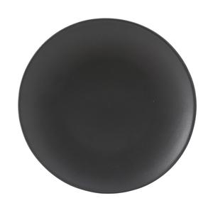 Tuxton China Inc Zion 9in Matte Black Porcelain Round Coupe Plate - 2dz - VBA-090 