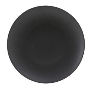 Tuxton China Inc Zion 11-3/4in Matte Black Porcelain Round Coupe Plate - 1dz - VBA-115 