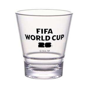 GET FIFA 9oz Stackable Glass with World Cup B&W Logo - 2dz - S-9-FIFA26-LOGOBW 