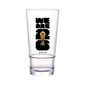 GET FIFA World Cup 20 oz Stackable Pint Glass w/ Logo - 2 Doz - S-18-FIFA26-LOGOCOLOR