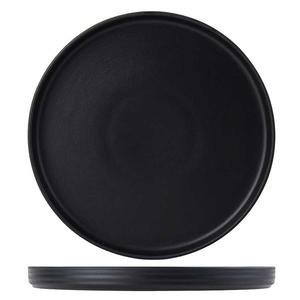 Tuxton China Inc Zion 10-1/4in Matte Black Porcelain Straight Side Plate -1dz - VBAS106 