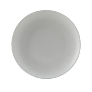 Tuxton China Inc Zion 6-1/2in Matte Gray Porcelain Coupe Plate - 3dz - VGA-064 