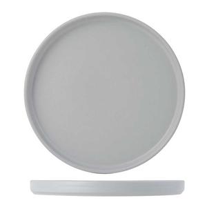 Tuxton China Inc Zion 8-1/4in Matte Gray Porcelain Straight Side Plate - 2dz - VGAS082 