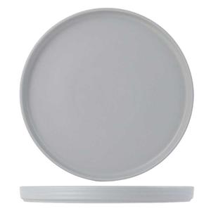 Tuxton China Inc Zion 10-3/4in Matte Gray Porcelain Straight Side Plate - 1dz - VGAS106 