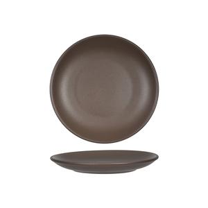 Tuxton China Inc Zion 6-1/2in Matte Brown Porcelain Round Coupe Plate - 3dz - VNA-064 