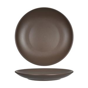 Tuxton China Inc Zion 10-1/4in Matte Brown Porcelain Round Coupe Plate - 1dz - VNA-102 