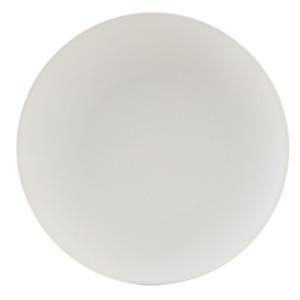 Tuxton China Inc Zion 10-1/4in Matte White Porcelain Round Coupe Plate - 1dz - VWA-102 