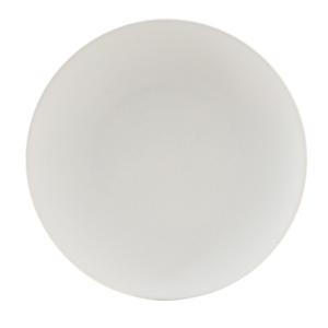 Tuxton China Inc Zion 11-3/4in Matte White Porcelain Round Coupe Plate - 1dz - VWA-115 
