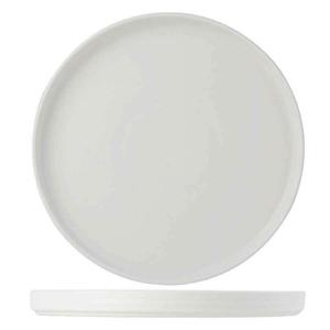 Tuxton China Inc Zion 10-3/4in Matte White Porcelain Straight Side Plate -1dz - VWAS106 