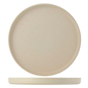 Tuxton China Inc Zion 10-3/4in Matte Beige Porcelain Straight Side Plate -1dz - VYAS106 