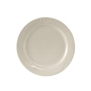 Tuxton China Inc Monterey 6-1/4in Amr White/Eggshell Ceramic Round Plate -3dz - YEA-062 