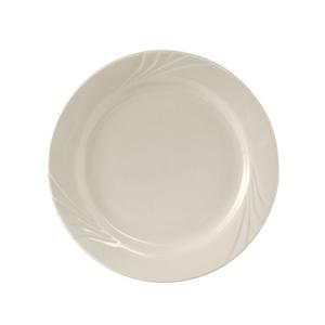 Tuxton China Inc Monterey 7-1/4in Amr White/Eggshell Ceramic Round Plate -3dz - YEA-072 